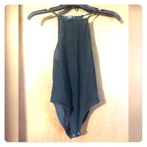 Black Fishnet Bodysuit